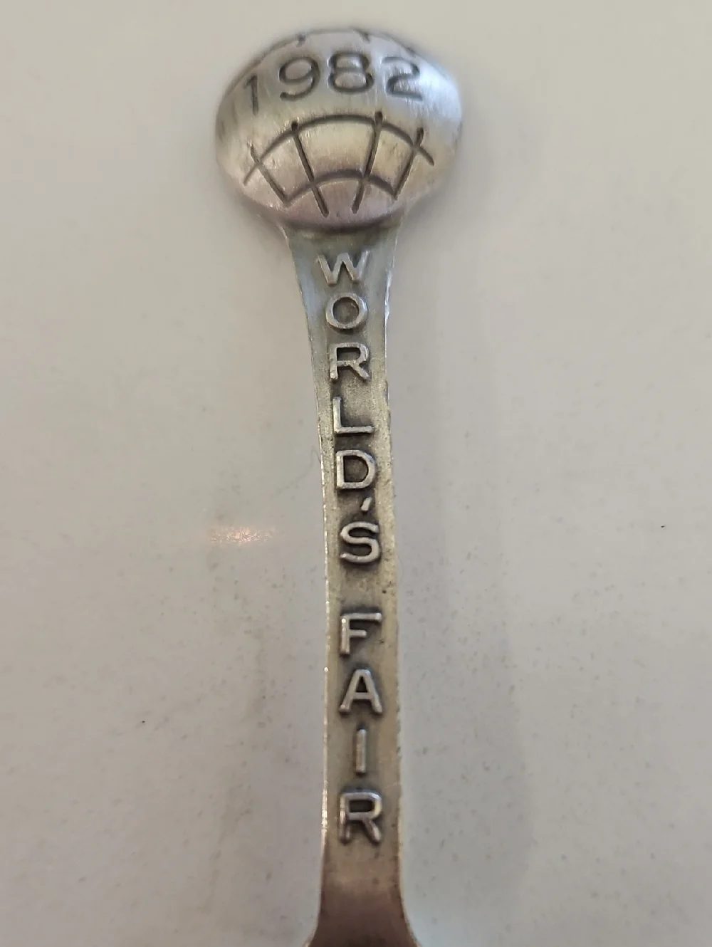 United States World Fair 1982 Commemerative Souvenier Spoon By Fort Silver Tone